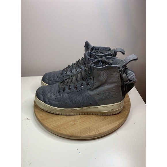 Nike SF Air Force 1 Mid Mens Size 10.5 Shoes Gray Urban Utility AF1 917753-004 - Picture 1 of 9
